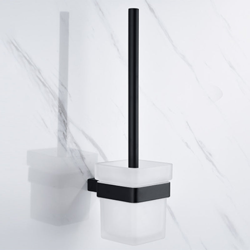 BowLift | 5-piece Modernism Bath Accessory Set in Matte Black Stainless Steel