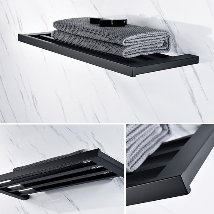 BowLift | 5-piece Modernism Bath Accessory Set in Matte Black Stainless Steel