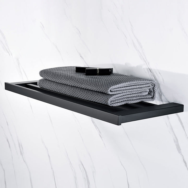 BowLift | 5-piece Modernism Bath Accessory Set in Matte Black Stainless Steel