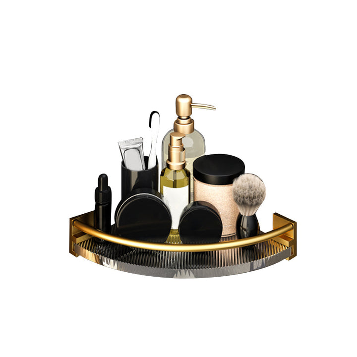 BowLift | 6-piece bathroom accessory set made of gold-colored metal bathroom hardware set