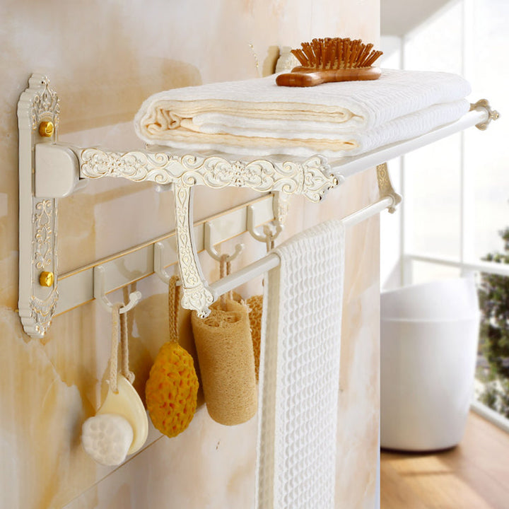 BowLift | Traditional Metal Bathroom Accessory Hardware Set with Paper Holder