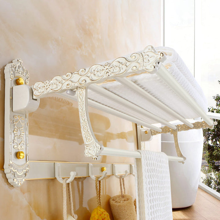BowLift | Traditional Metal Bathroom Accessory Hardware Set with Paper Holder