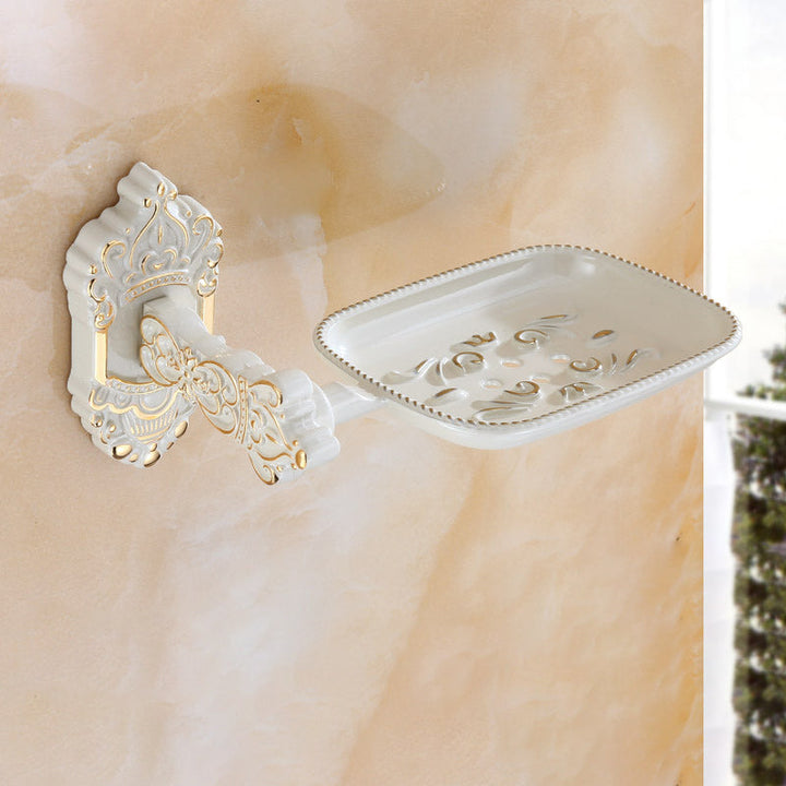 BowLift | Traditional Metal Bathroom Accessory Hardware Set with Paper Holder