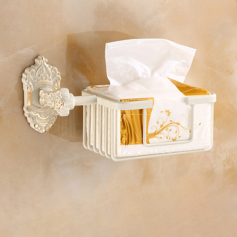 BowLift | Traditional Metal Bathroom Accessory Hardware Set with Paper Holder