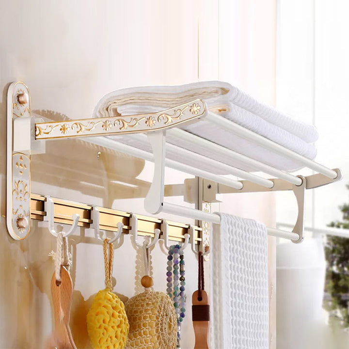 BowLift | Traditional Metal Bathroom Accessory Hardware Set with Paper Holder