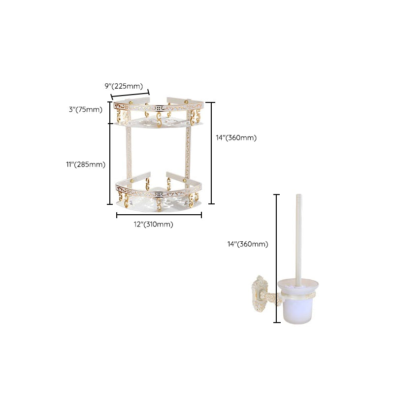 BowLift | Traditional Metal Bathroom Accessory Hardware Set with Paper Holder