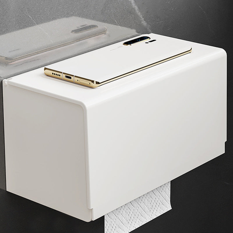 BowLift | Modern bathroom accessory set in white with bath shelf/towel bar/bath towel hooks