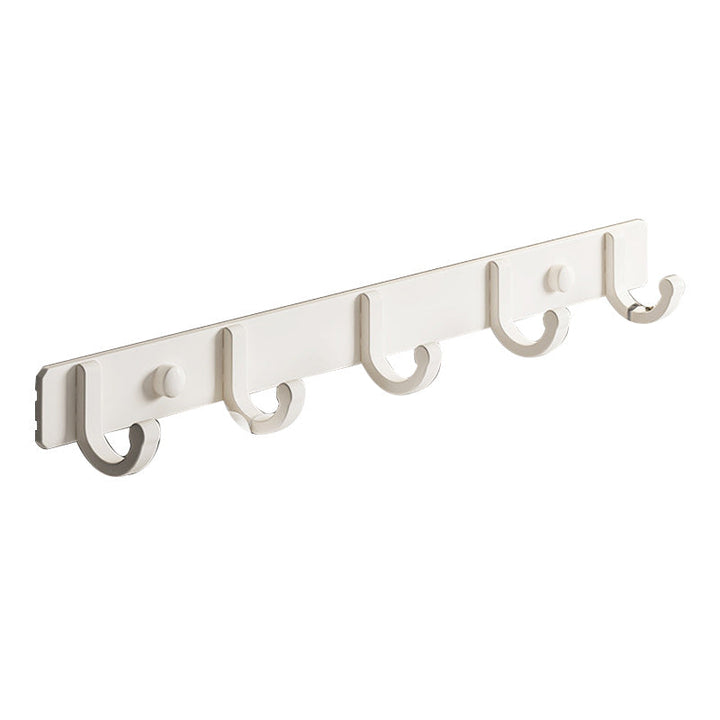 BowLift | Modern bathroom accessory set in white with bath shelf/towel bar/bath towel hooks
