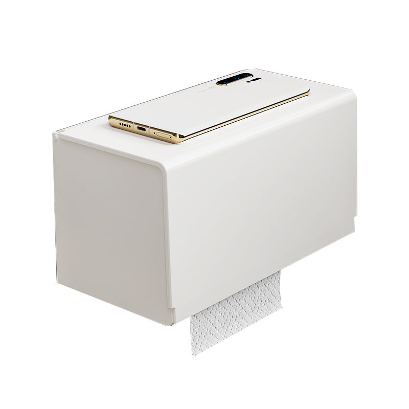 BowLift | Modern bathroom accessory set in white with bath shelf/towel bar/bath towel hooks