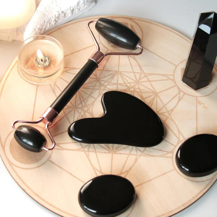 BowLift | Instant Glow Gua Sha & Jade Roller Set | For radiant skin and natural relaxation