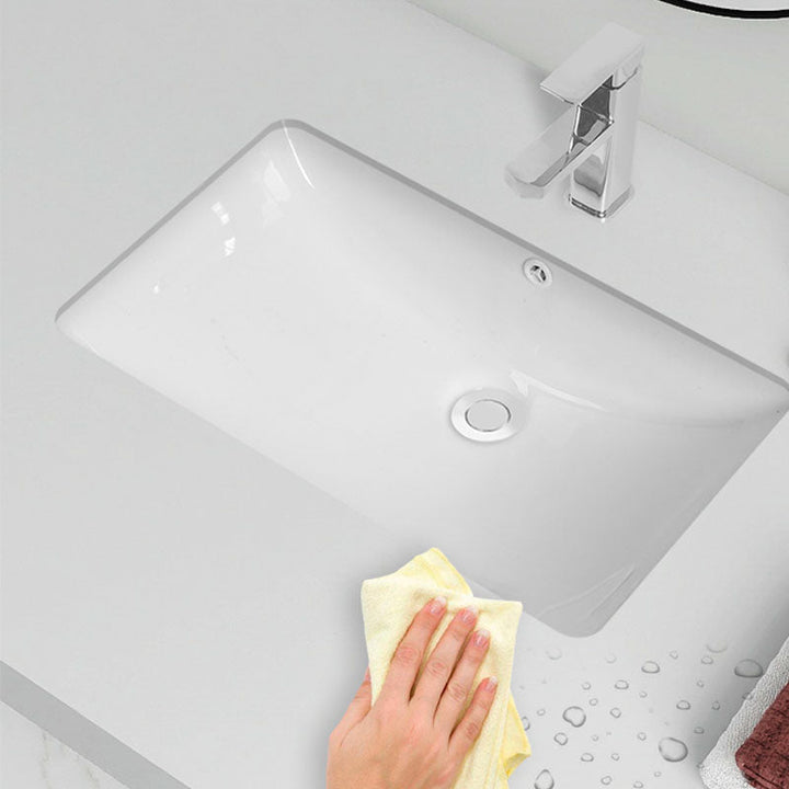 BowLift | Modern Oval Washstand Ceramic Table Installation Sink Bathroom