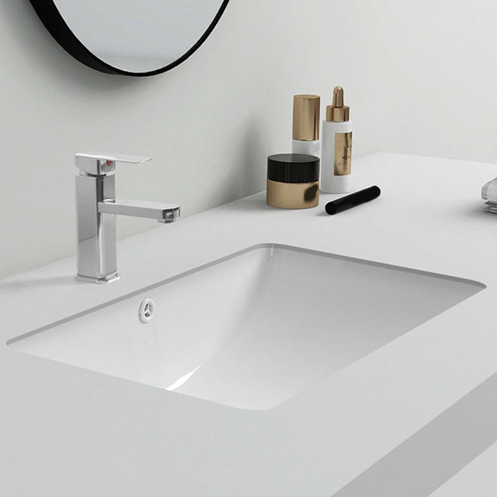 BowLift | Modern Oval Washstand Ceramic Table Installation Sink Bathroom
