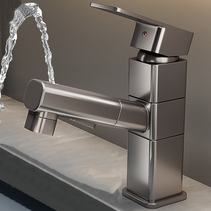 BowLift | Contemporary bathroom sink faucet single-handle swivel spout sink faucet