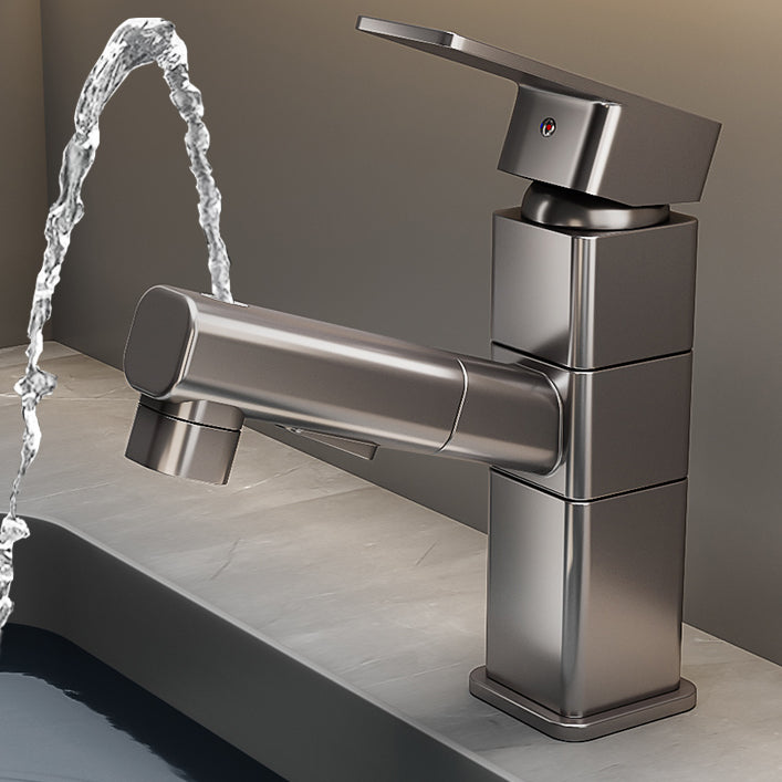 BowLift | Contemporary bathroom sink faucet single-handle swivel spout sink faucet