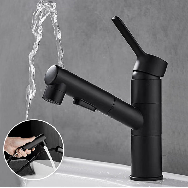 BowLift | Contemporary bathroom sink faucet single-handle swivel spout sink faucet