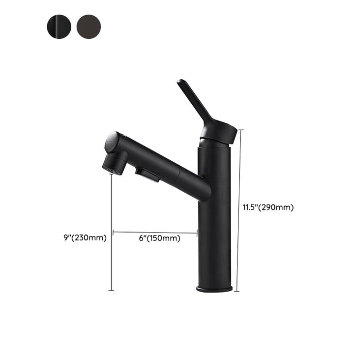 BowLift | Contemporary bathroom sink faucet single-handle swivel spout sink faucet