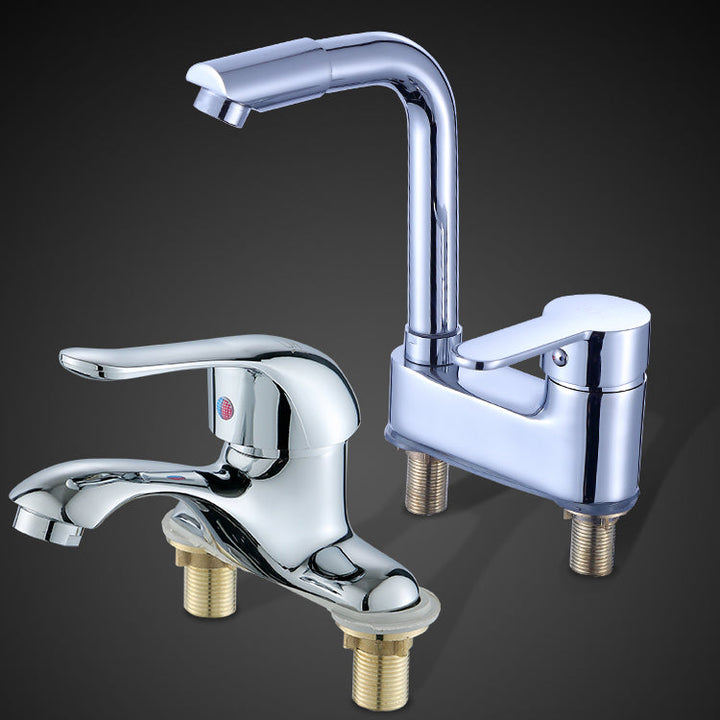 BowLift | Deck Mounted Center Freestanding Bathtub Filler Single Handle Freestanding Faucet