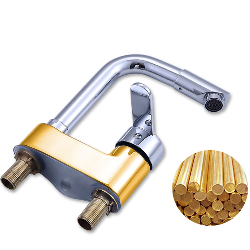 BowLift | Deck Mounted Center Freestanding Bathtub Filler Single Handle Freestanding Faucet