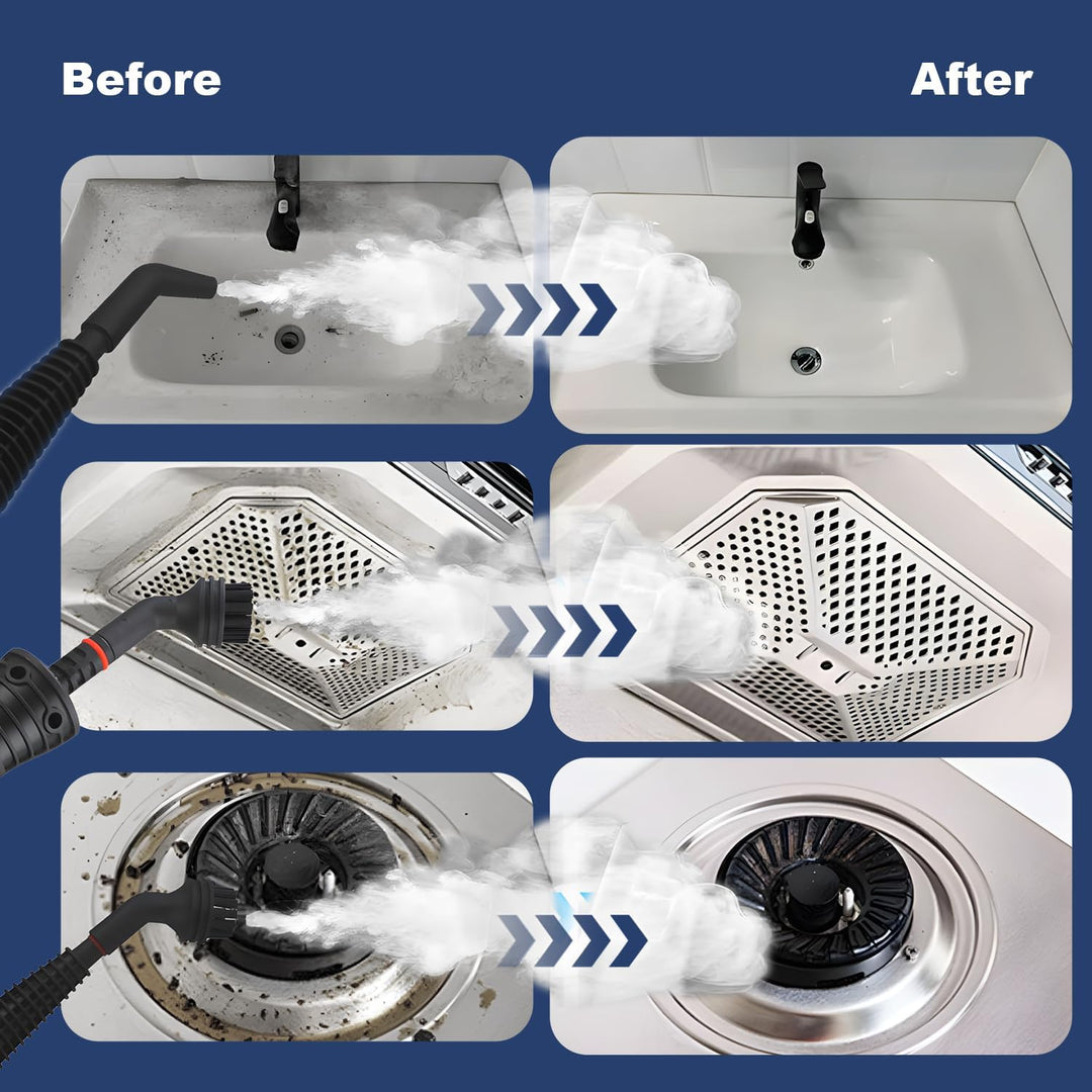 BowLift | High-Pressure Handheld Steam Cleaner with 9-Piece Accessory Kit – Valtira