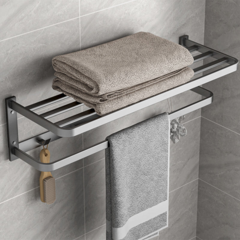 BowLift | Modern Gray Bathroom Accessory Kit Paper Holder Bath Shelf Bathroom Hardware Set