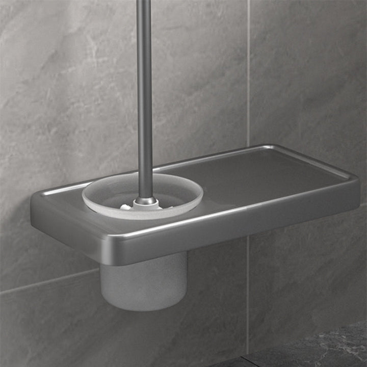 BowLift | Modern Gray Bathroom Accessory Kit Paper Holder Bath Shelf Bathroom Hardware Set