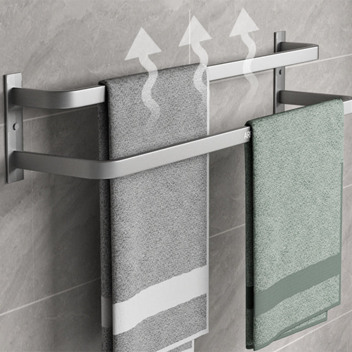 BowLift | Modern Gray Bathroom Accessory Kit Paper Holder Bath Shelf Bathroom Hardware Set