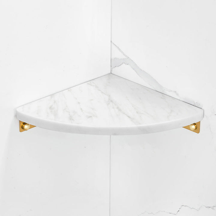 BowLift | 2-piece Bathroom Hardware Set Metal and Marble Bathroom Shelf Set