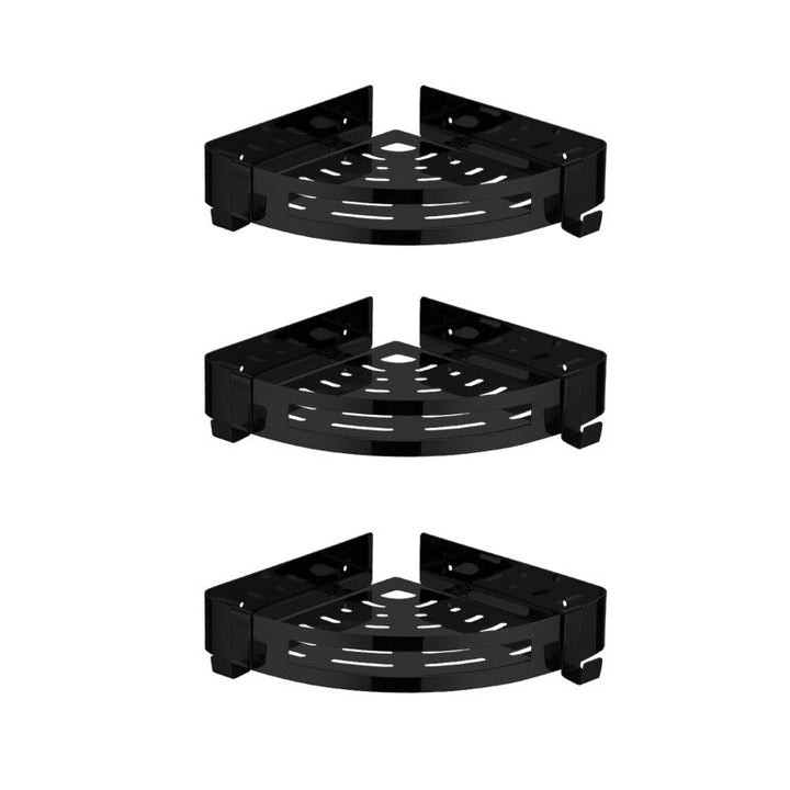 BowLift | Modern Stainless Steel Bath Accessory Set Rectangular & Triangular Bath Shelf