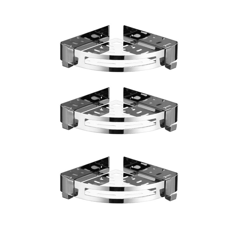 BowLift | Modern Stainless Steel Bath Accessory Set Rectangular & Triangular Bath Shelf
