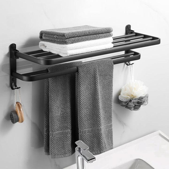 BowLift | Modern Black Bathroom Accessory Set Paper Holder Towel Bar Bathroom Fixtures Set
