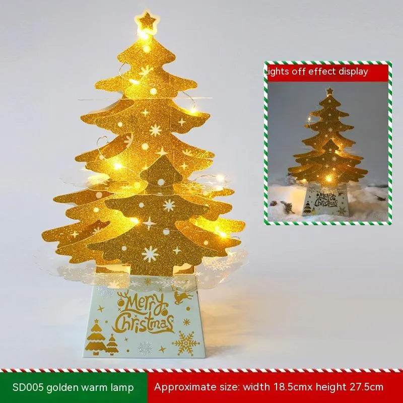 BowLift | Christmas Decorations Mini Desktop Christmas Greeting Card Ornaments