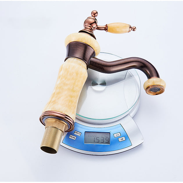 BowLift | Luxury Ship Basin Faucet Lever Handle Round Ship Basin Bathroom Faucet