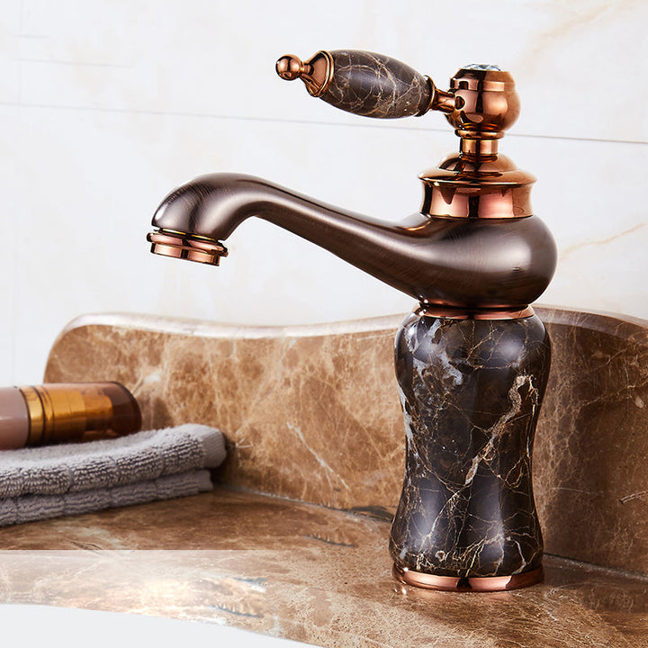 BowLift | Luxury Ship Basin Faucet Lever Handle Round Ship Basin Bathroom Faucet