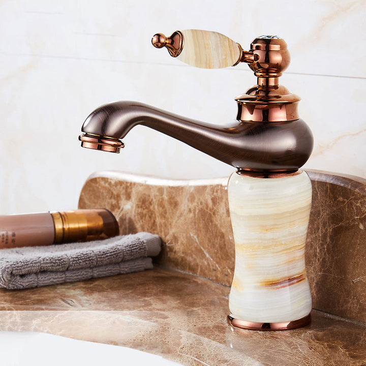BowLift | Luxury Ship Basin Faucet Lever Handle Round Ship Basin Bathroom Faucet