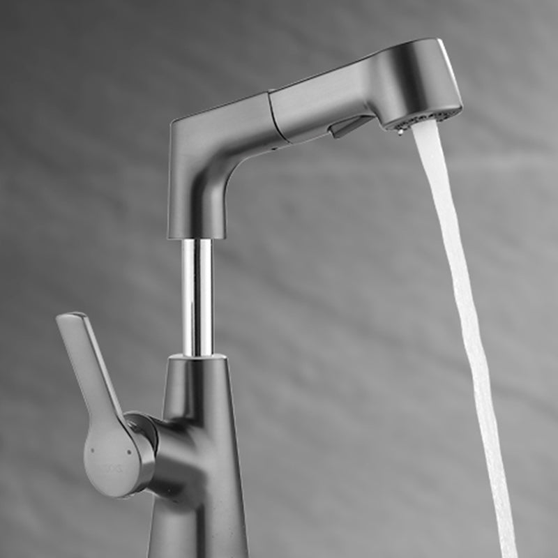 BowLift | Swivel Spout Sink Faucet Brass Bathroom Low Arc Mixer
