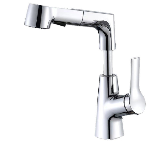 BowLift | Swivel Spout Sink Faucet Brass Bathroom Low Arc Mixer