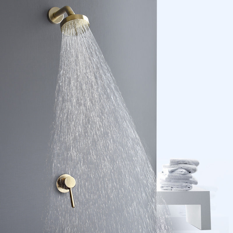 BowLift | Stainless Steel Shower Combination Round Fixed Shower Head with Shower Arm