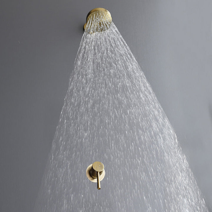 BowLift | Stainless Steel Shower Combination Round Fixed Shower Head with Shower Arm