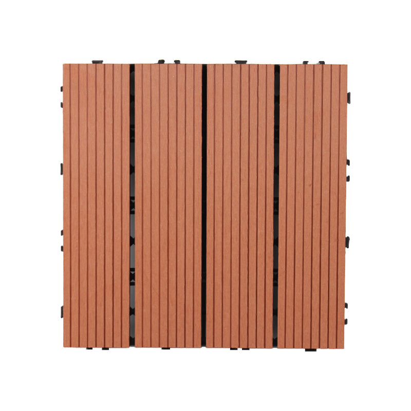 BowLift | Square Click Patio Floor Tiles Stripe Pattern Tile Set Floorboard