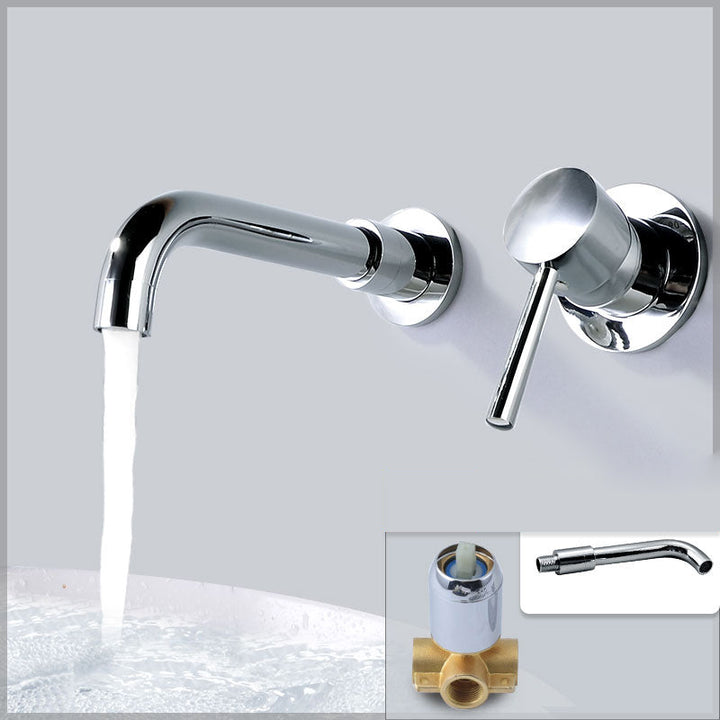 BowLift | Contemporary Wall-Mounted Single-Hand Kitchen Faucet Low Arc Water Filler