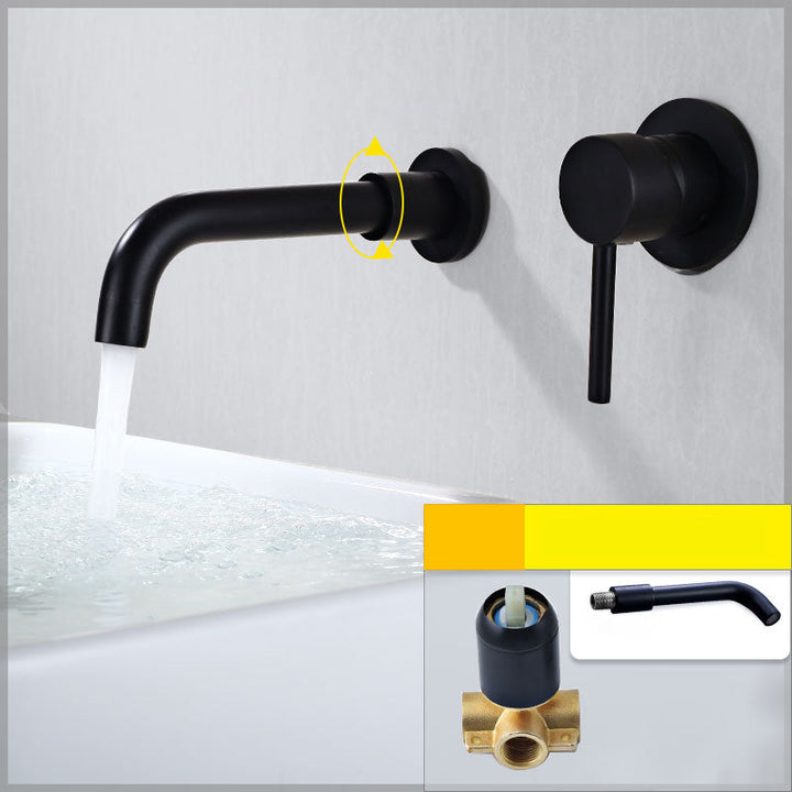 BowLift | Contemporary Wall-Mounted Single-Hand Kitchen Faucet Low Arc Water Filler