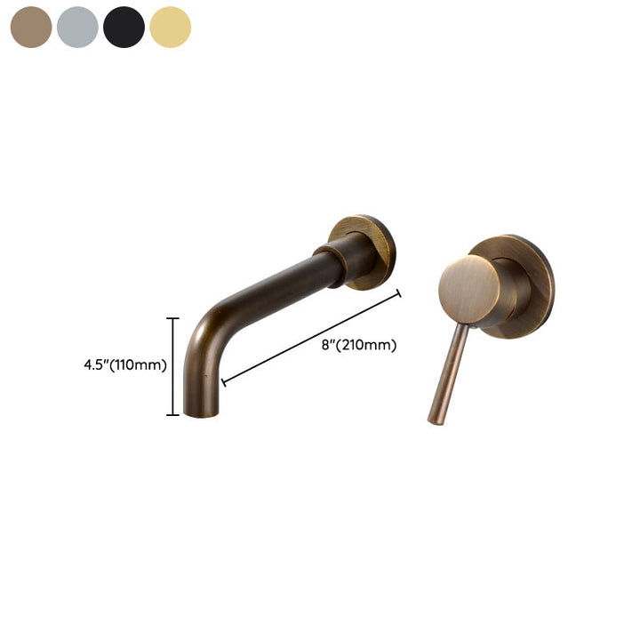 BowLift | Contemporary Wall-Mounted Single-Hand Kitchen Faucet Low Arc Water Filler