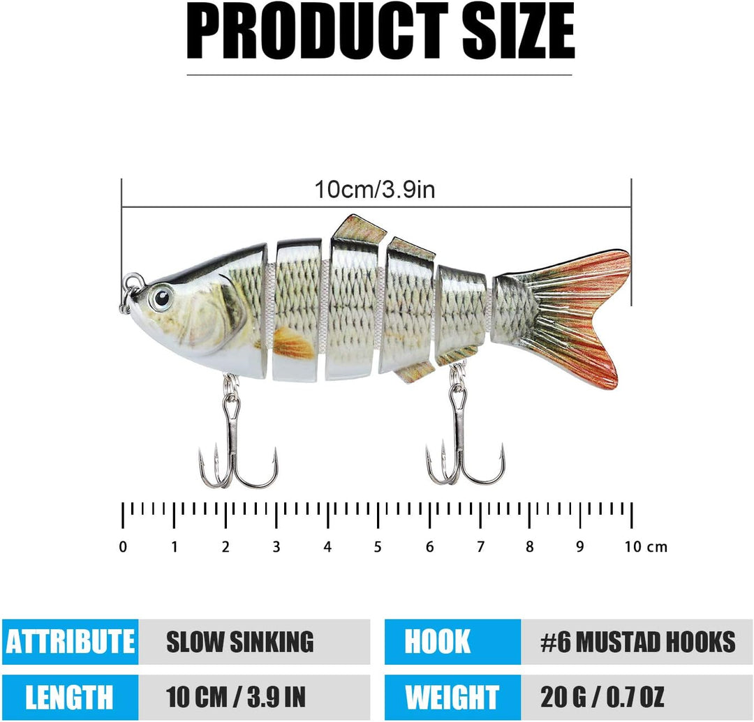 BowLift | 6-Segment Lifelike Fishing Lures