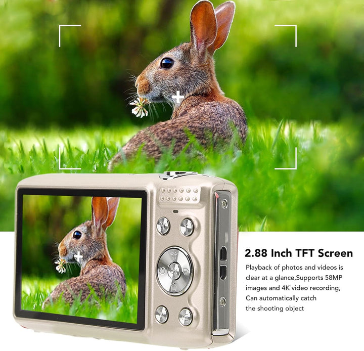 BowLift | 4K Compact Digital Camera with 58MP Photos and 16X Zoom – Lumora