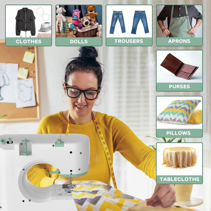 BowLift | Portable Sewing Machine with 12 Stitches & Extension Table – StitchPro