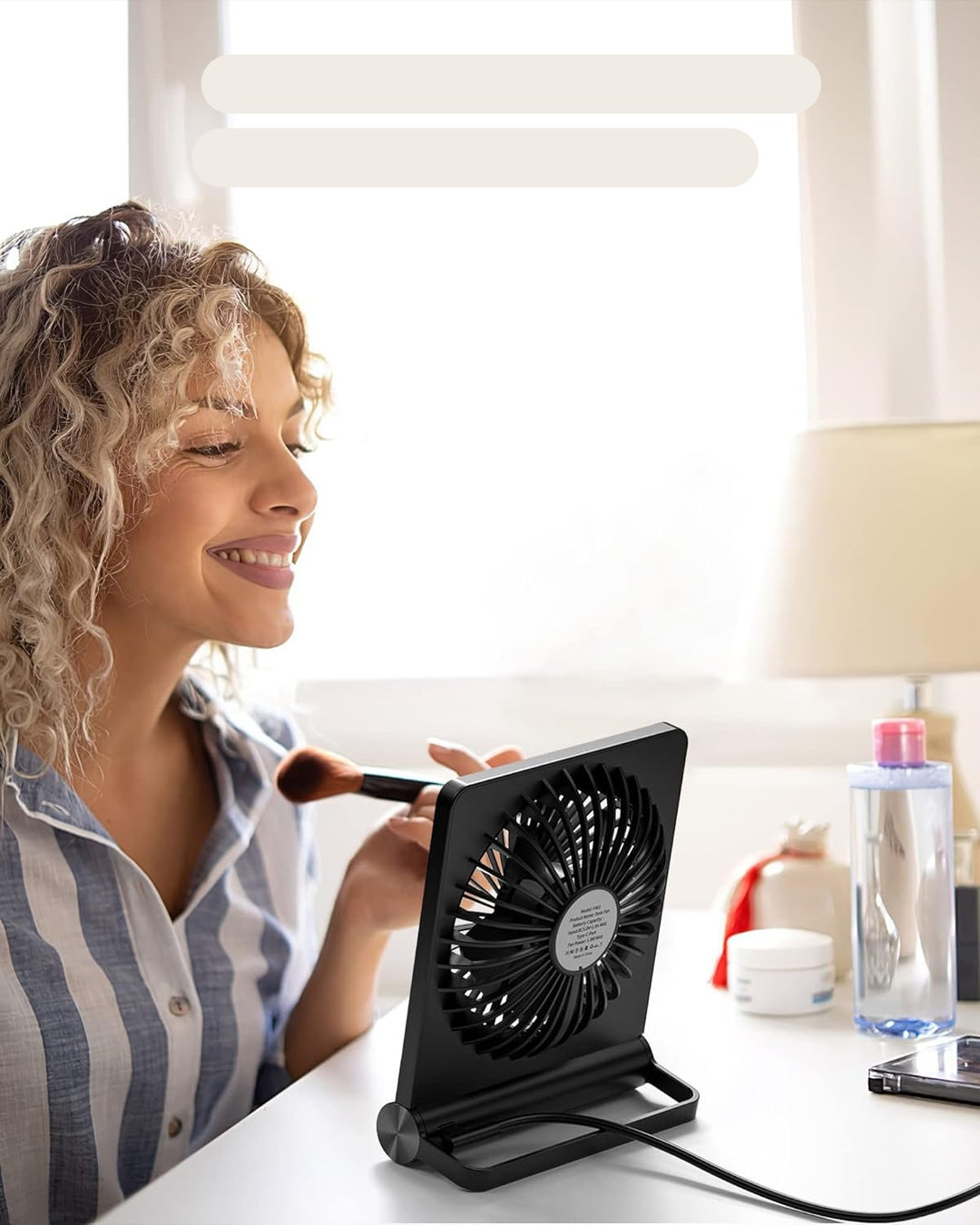 QuietBreeze - Ultra-quiet compact table fan Bowlift