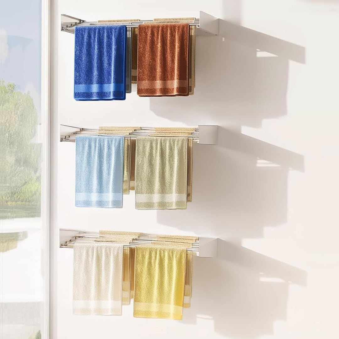 BowLift | Wall-Mounted Foldable Clothes Drying Rack – DryWall