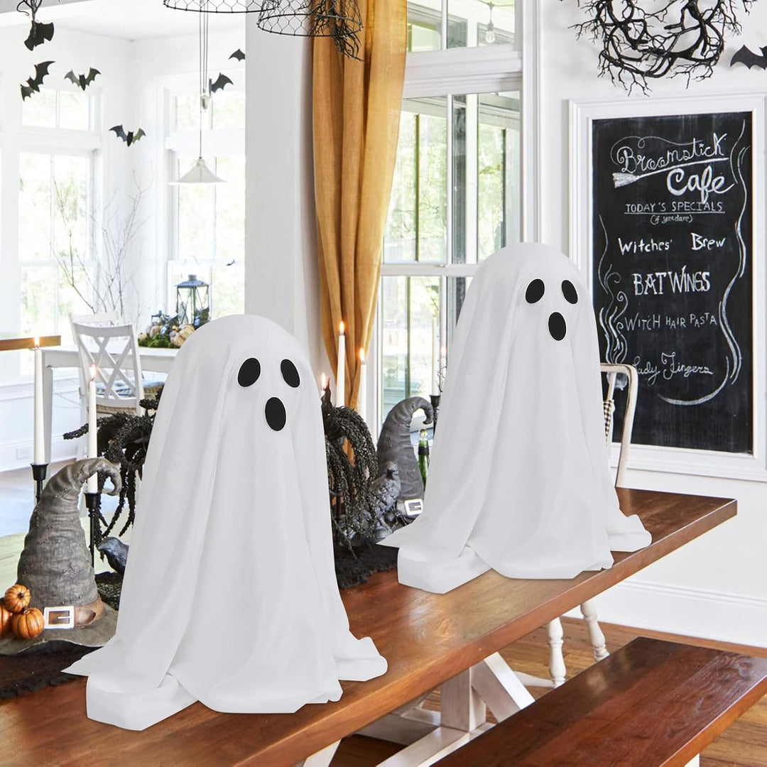 SPOOKY GHOST HALLOWEEN DECOR - STRING LIGHTS BATTERY OPERATED Bowlift