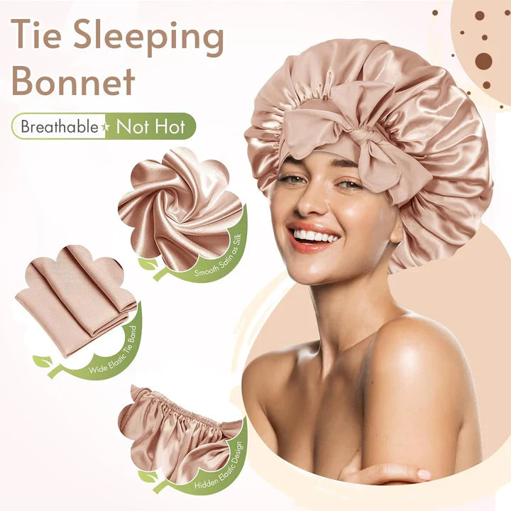 BowLift | Satin Headband – Comfortable Sleep Cap for Women