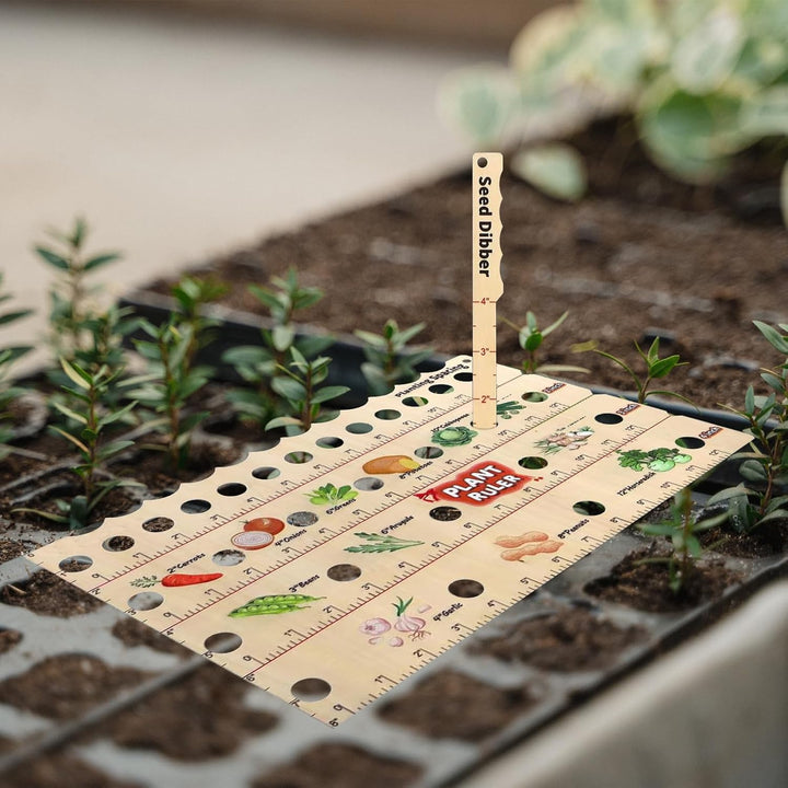 BowLift | Wood Plant Ruler – Multifunctional Seed Measuring Tool for Garden